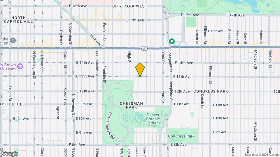 1280 Race Street Map and Location Details