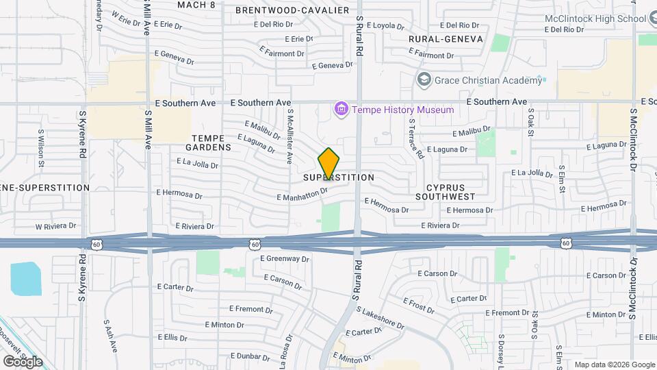 718 E Manhatton Dr Map and Location Details