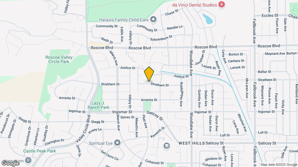 23449 Strathern St Map and Location Details
