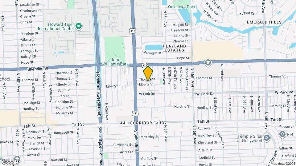 5911 Liberty St Map and Location Details