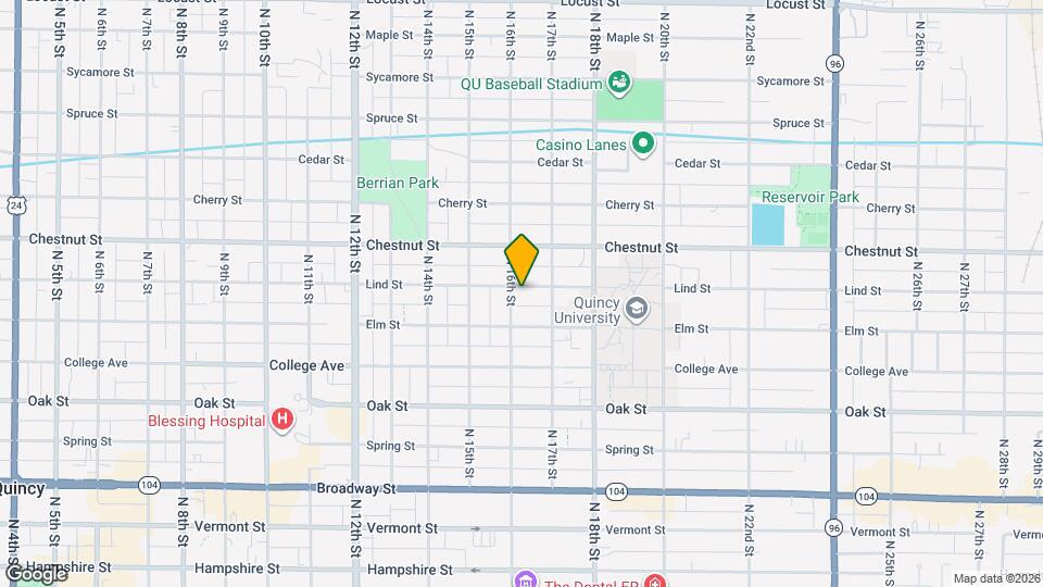 1604 Lind St Map and Location Details
