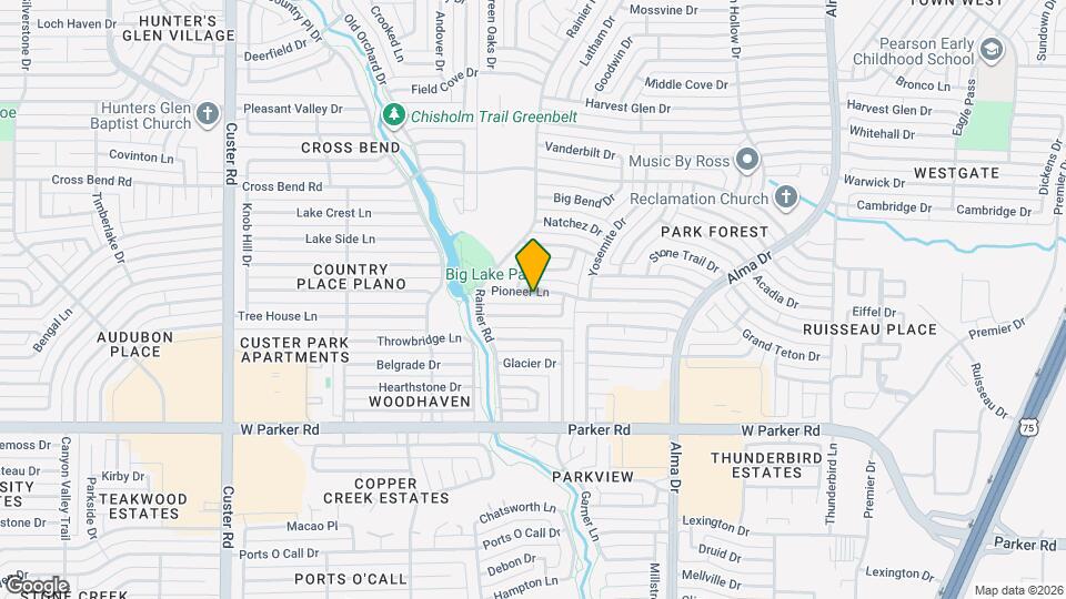1416 Pioneer Ln Map and Location Details