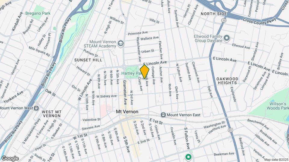 136 Park Ave Map and Location Details