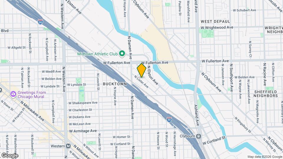 2323 N Lister Ave, Unit 1F Map and Location Details