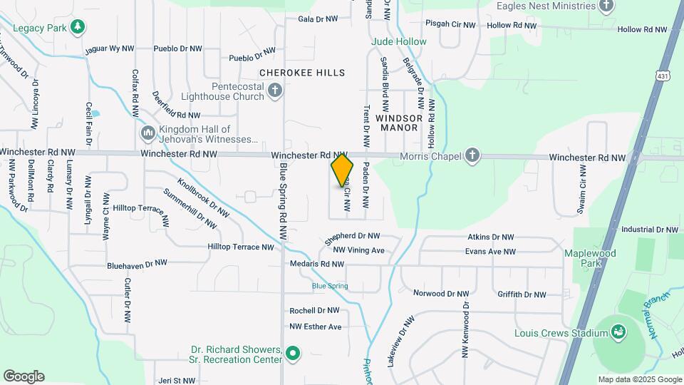 5113 Ortega Cir NW Map and Location Details