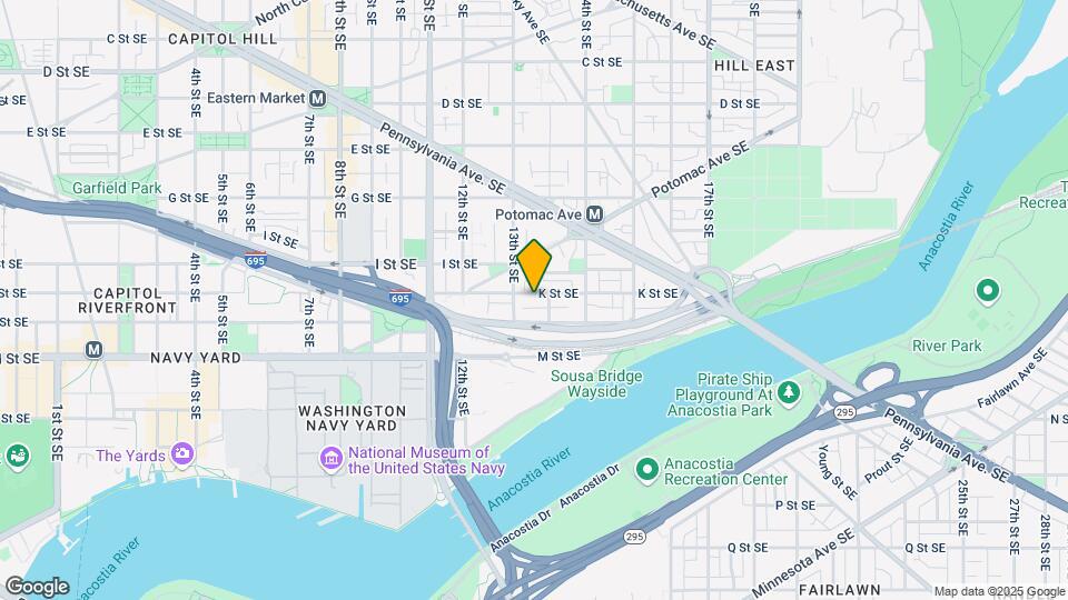 1317 K St SE Mapa y Detalles de la Ubicación