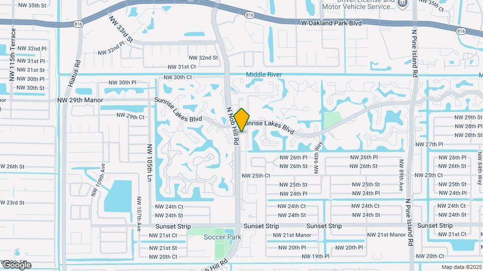 2718 N Nob Hill Rd Map and Location Details