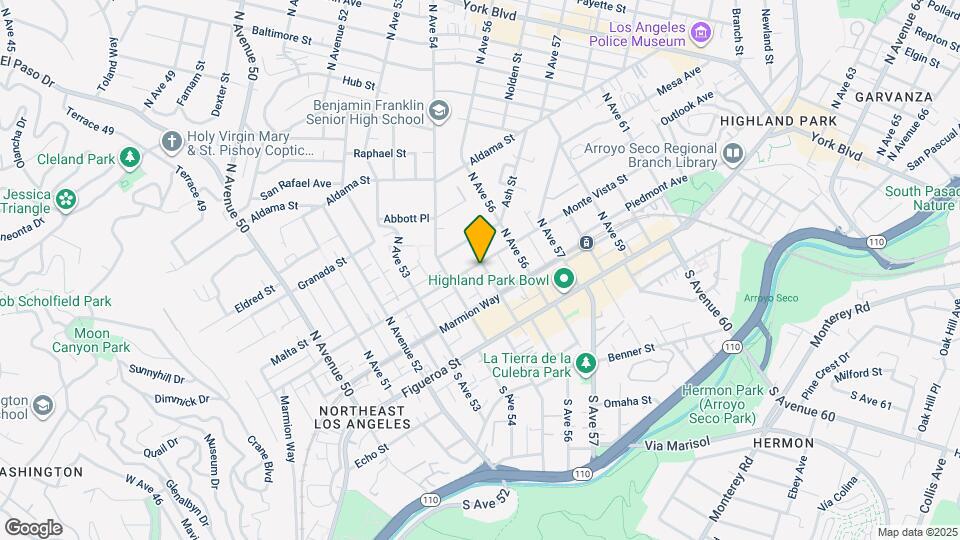 5438-5440 Monte Vista St Map and Location Details