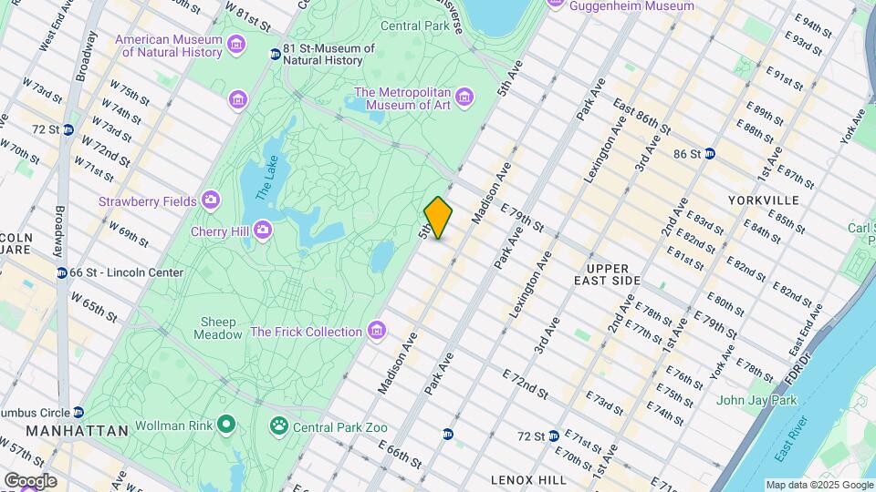 8 E 76th St Map and Location Details