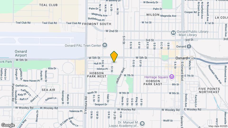 540 S I St Map and Location Details
