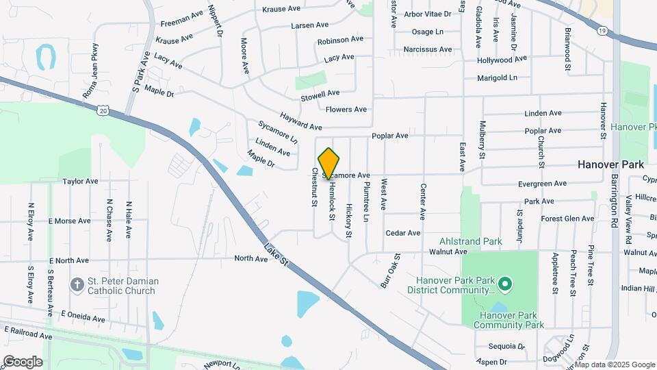 6970 Hemlock St Map and Location Details