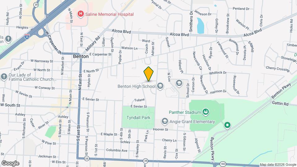 1001 Montclair St Mapa y Detalles de la Ubicación