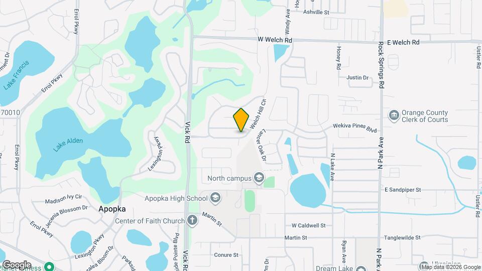 893 Welch Hill Cir Map and Location Details