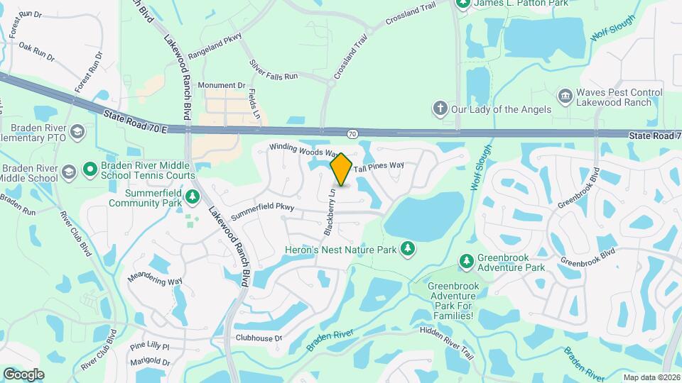 12310 Mosswood Pl Map and Location Details