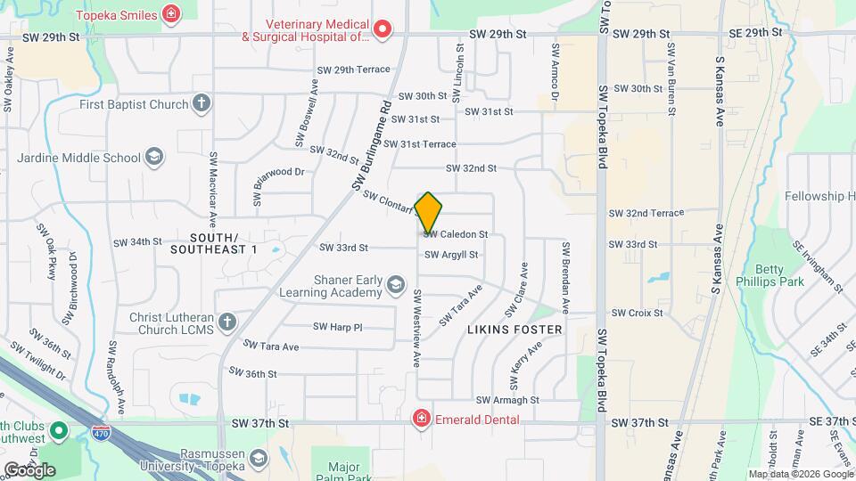 1419 SW Caledon St Map and Location Details