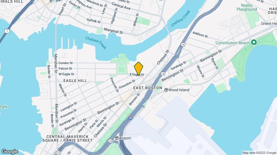360 Princeton St, Unit 1 Map and Location Details