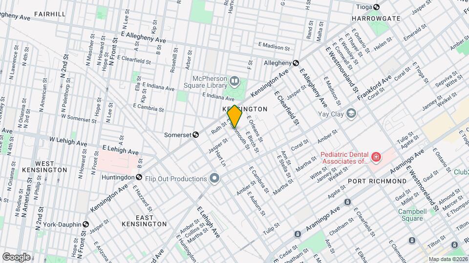 1850 E Monmouth St Map and Location Details