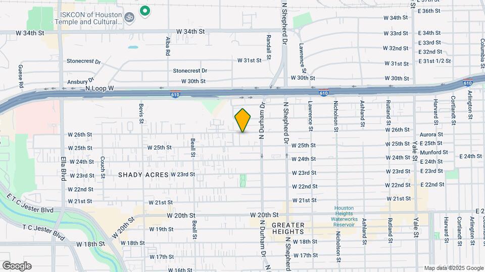 838 W 26th St Map and Location Details