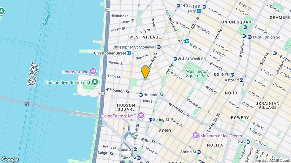 65 Carmine St Mapa y Detalles de la Ubicación