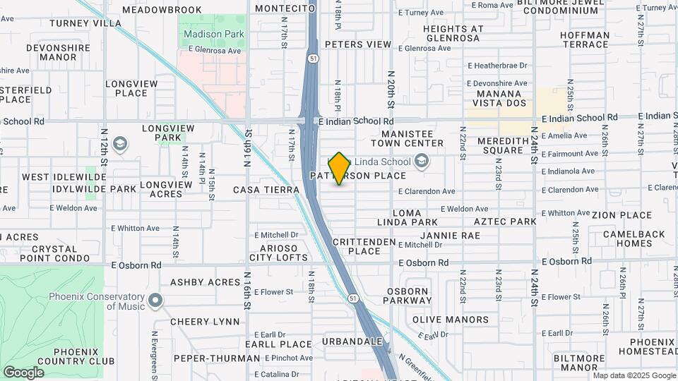 1810 E Clarendon Ave Map and Location Details