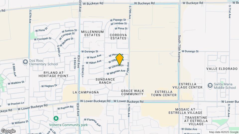 7941 W Gibson Ln Map and Location Details