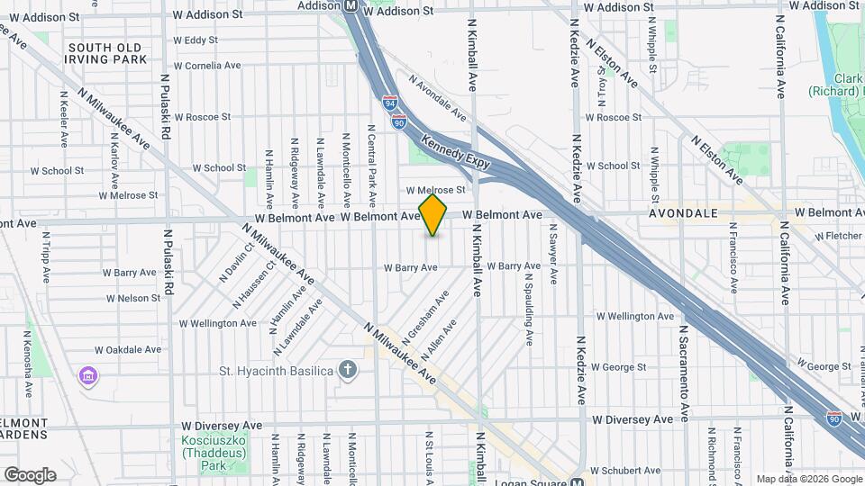 3129 N St Louis Ave Map and Location Details