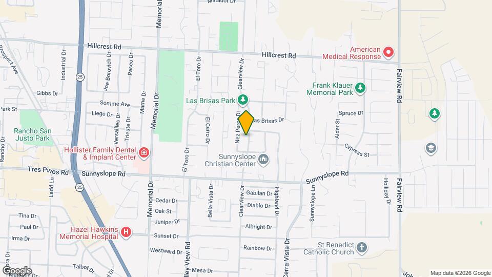 1250 Clearview Dr Map and Location Details