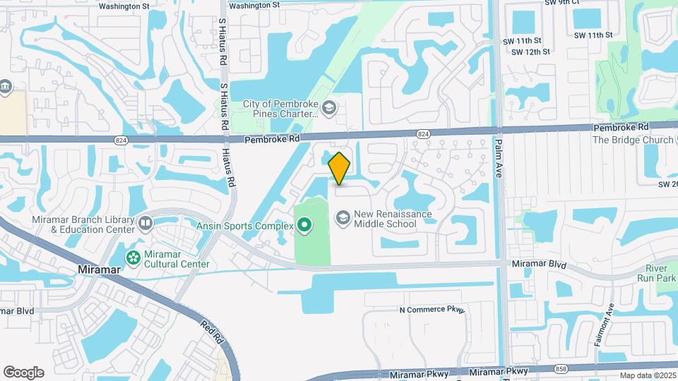10698 SW 20th Ct Map and Location Details