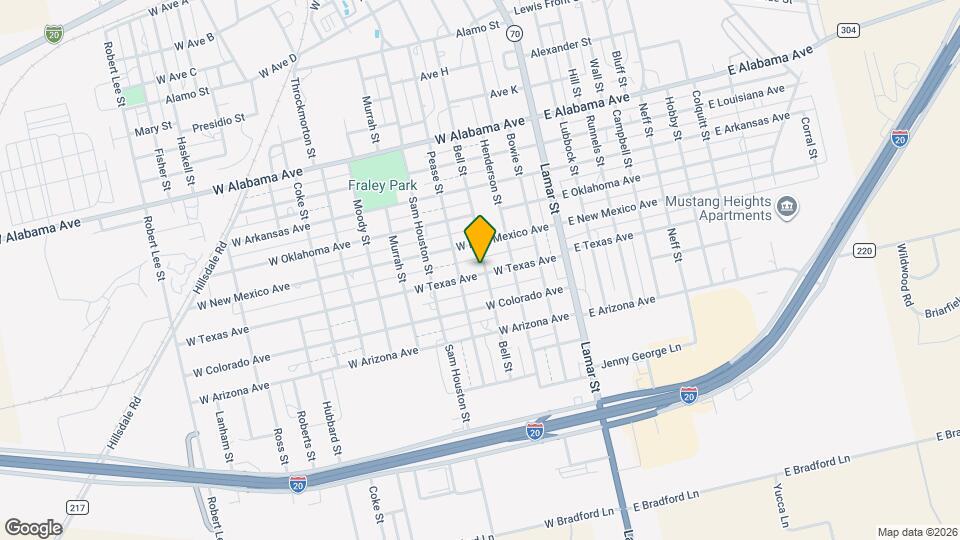 1310 Bell St Map and Location Details