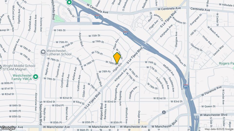 7801 Flight Ave Map and Location Details