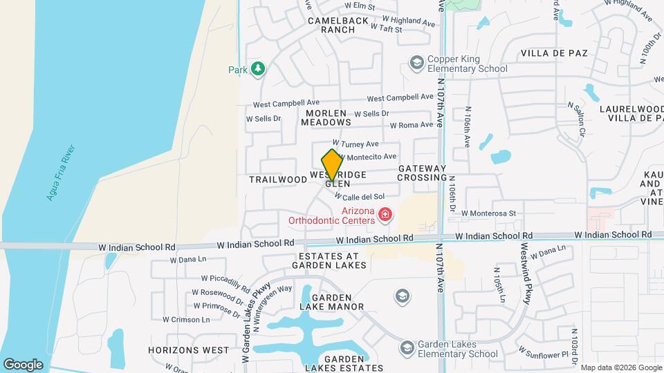 11010 W Calle del Sol Map and Location Details