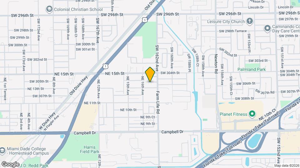 16238 SW 305th St Map and Location Details