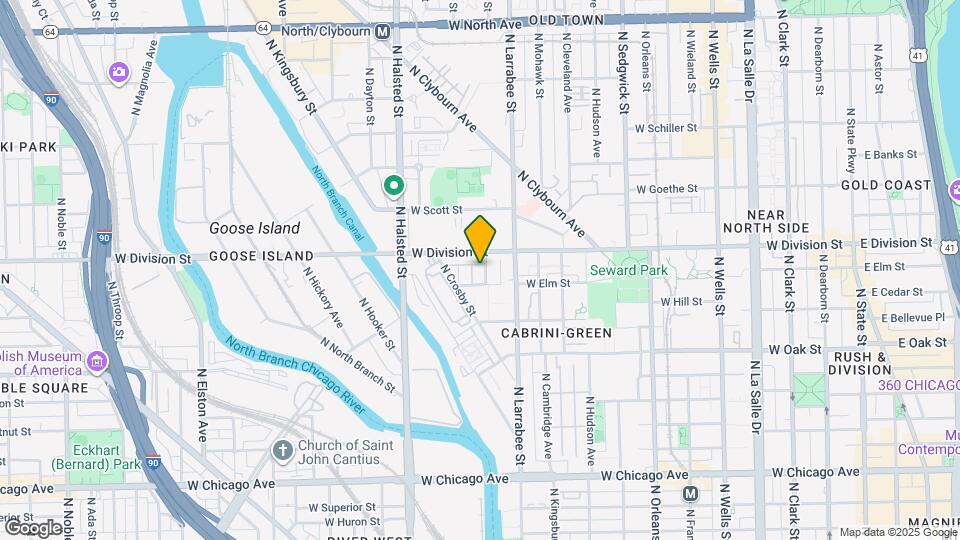 1154 N Howe St, Unit C Map and Location Details