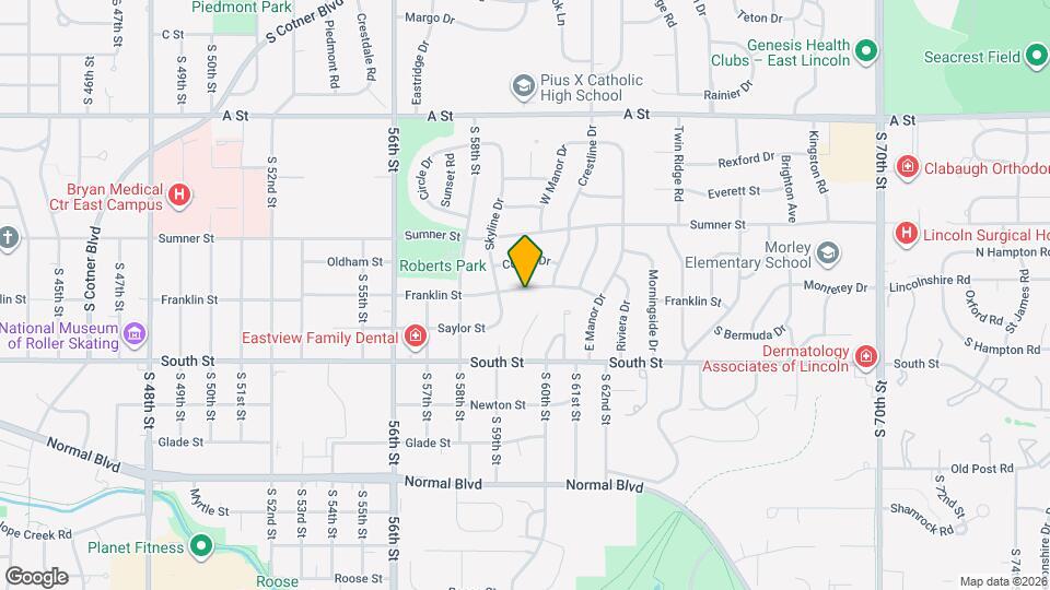 5939 Franklin St Map and Location Details