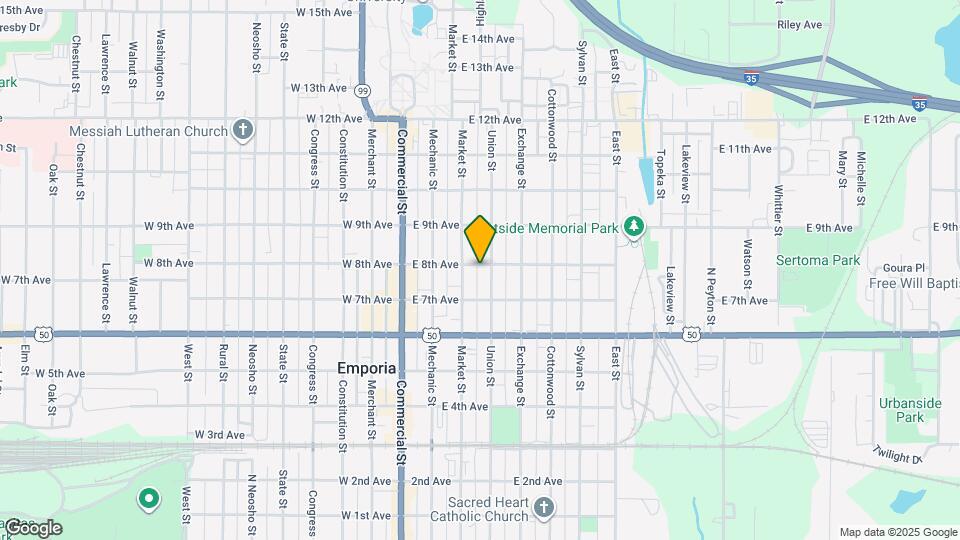 215 E 8th Ave Map and Location Details