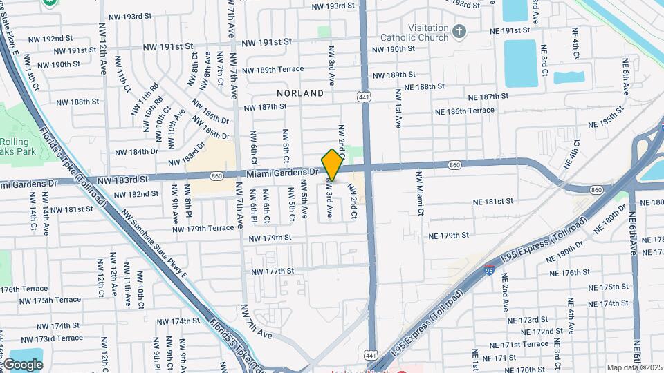 18201 NW 3rd Ave, Unit 1 Mapa y Detalles de la Ubicación