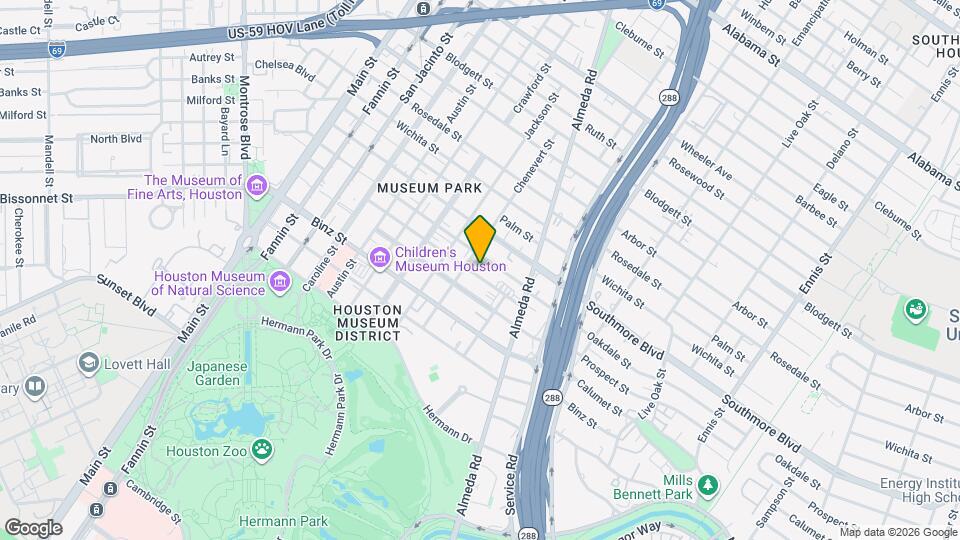 1817 Prospect St Map and Location Details