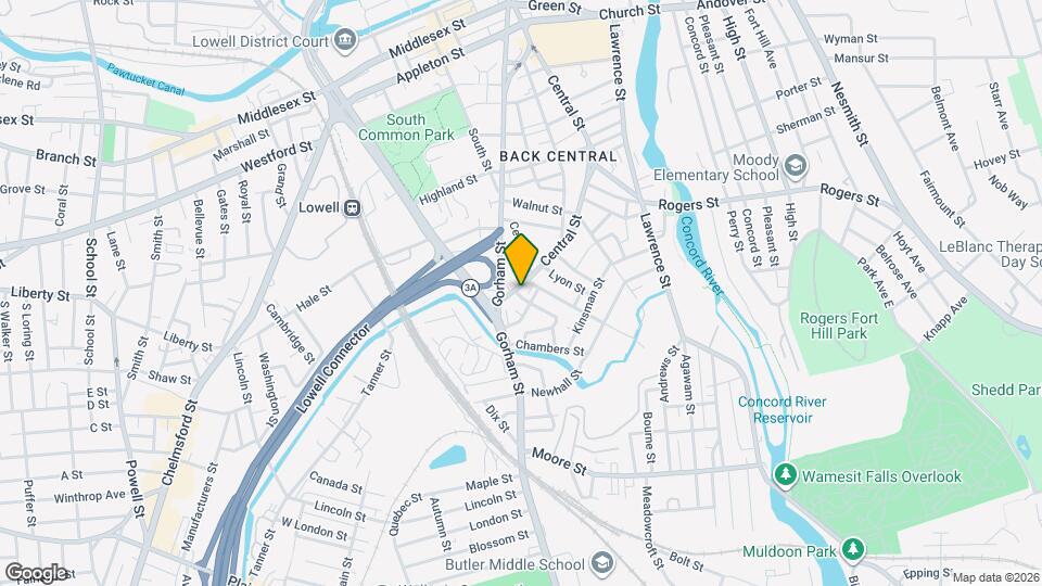 1000 Central St Map and Location Details