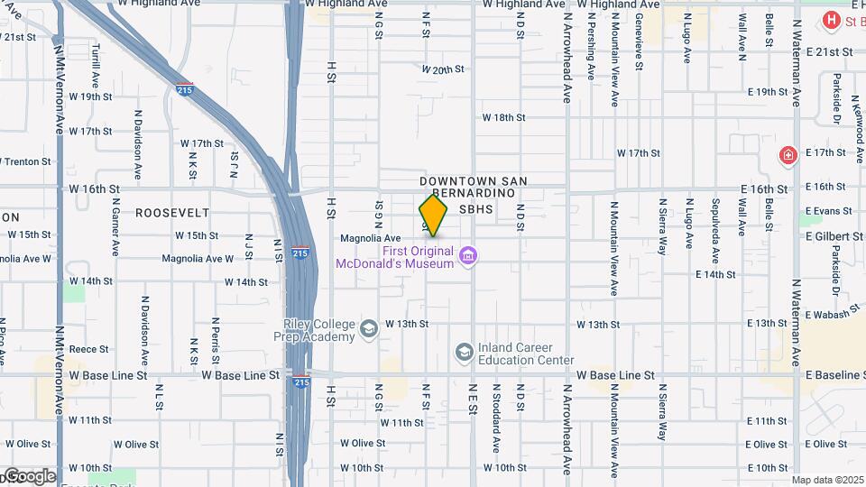 587-595 W Magnolia Ave Map and Location Details