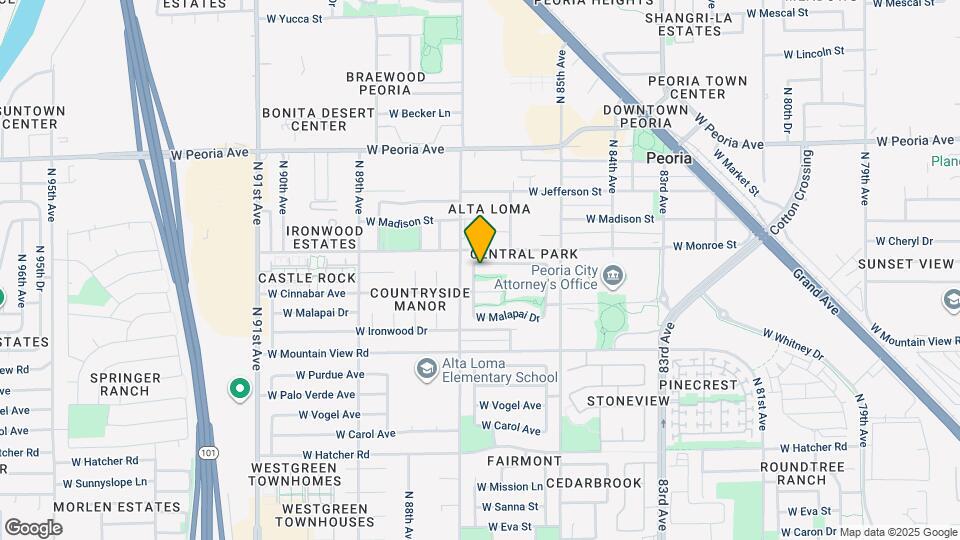 8647 W Brown St Map and Location Details