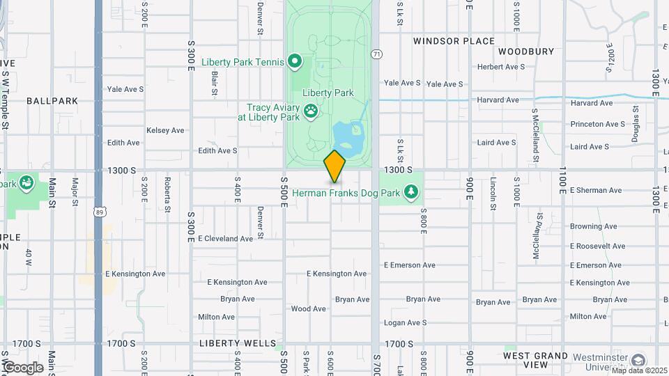 1333 S 600 E Map and Location Details