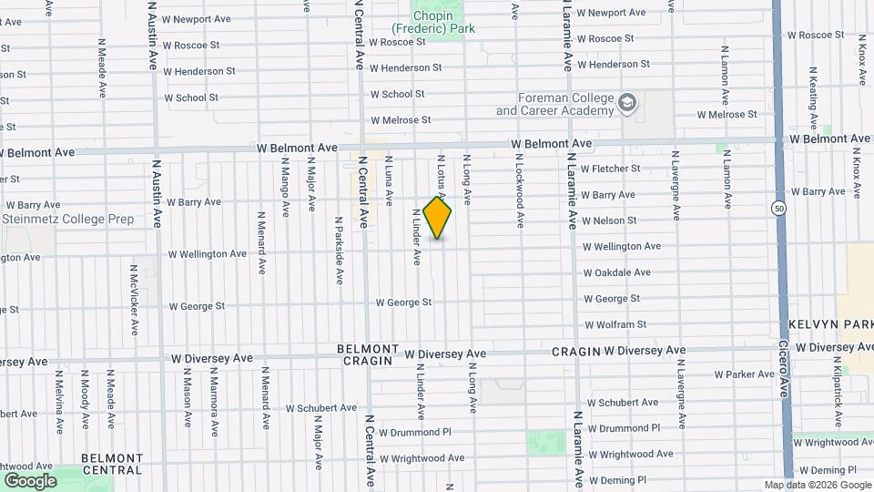 5434 W Wellington Ave Map and Location Details