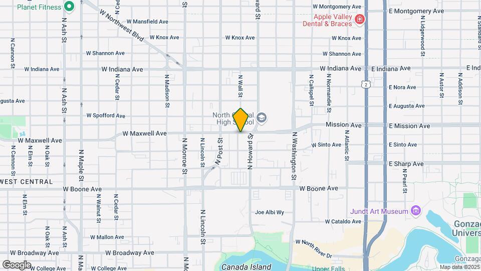 625 W Maxwell Ave Map and Location Details
