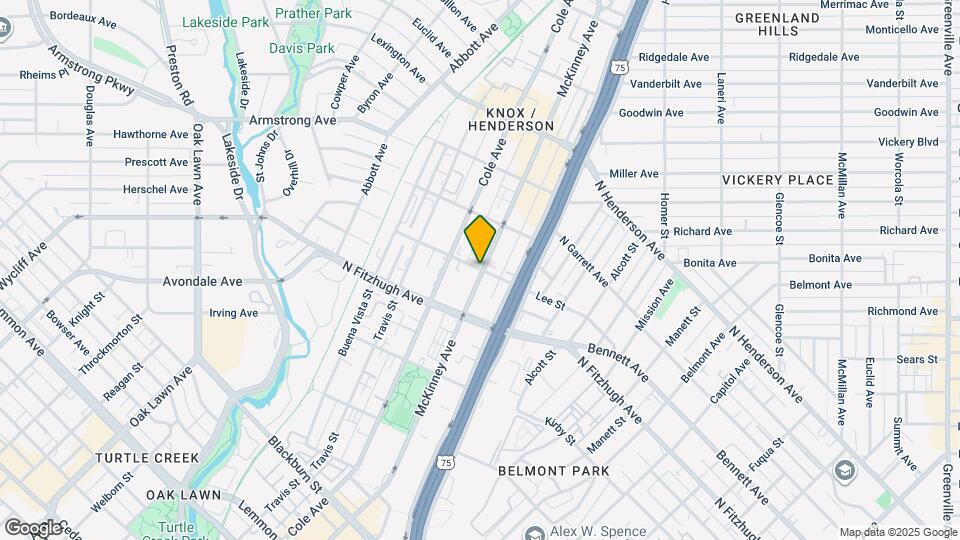 4301 McKinney Ave Map and Location Details