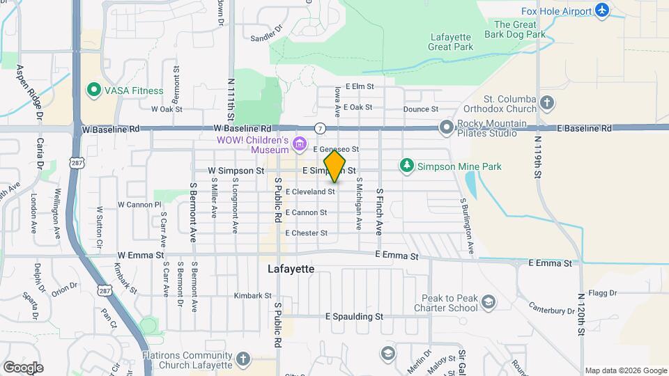 311 E Cleveland St Map and Location Details