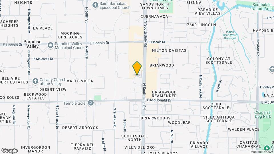 6150 N Scottsdale Rd Map and Location Details