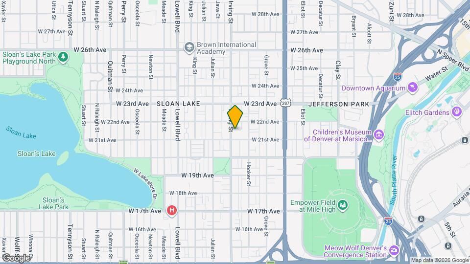 2120 Irving St Map and Location Details