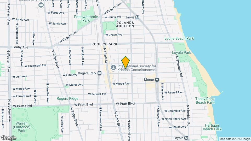 1624 W Lunt Ave, Unit #1A Map and Location Details