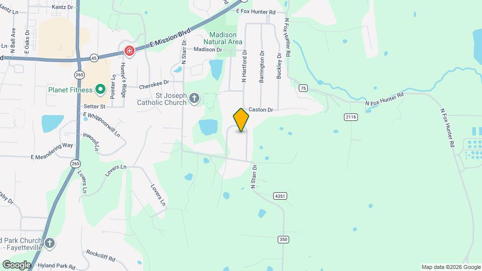 1115 Huntington Dr Map and Location Details