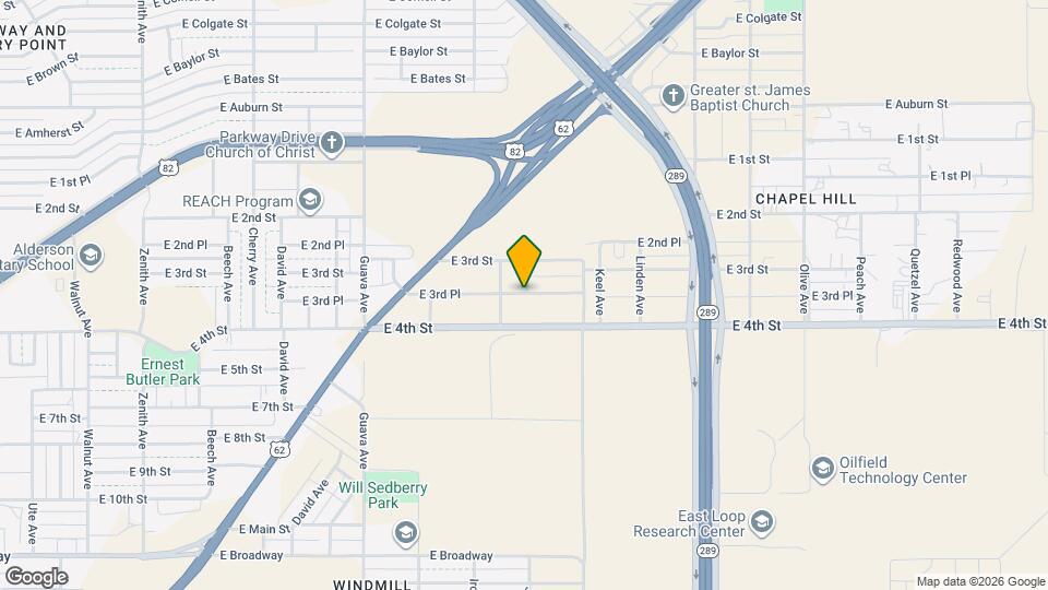 3610 E 3rd Pl Map and Location Details